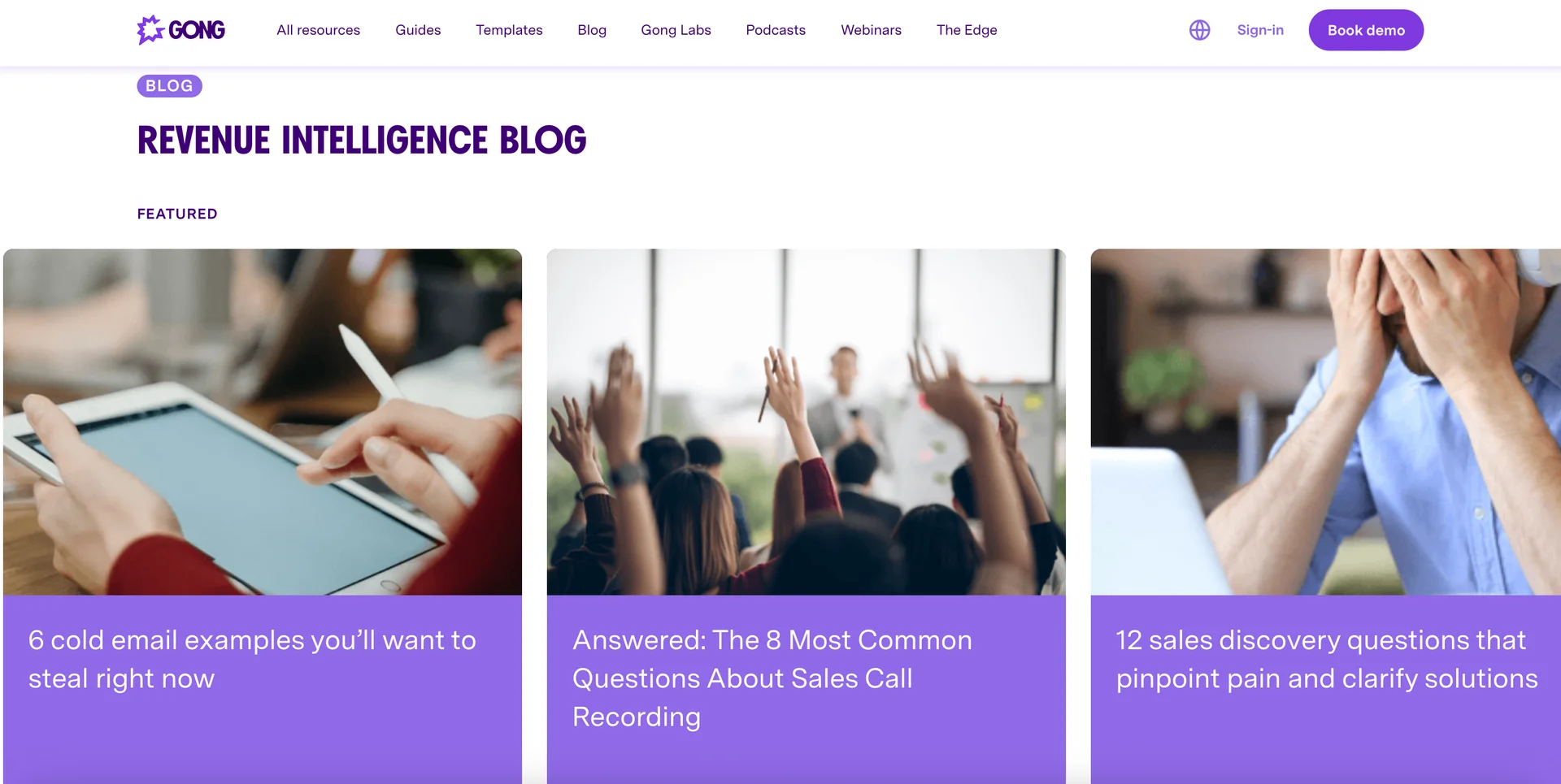 Screenshot of gong's blog 