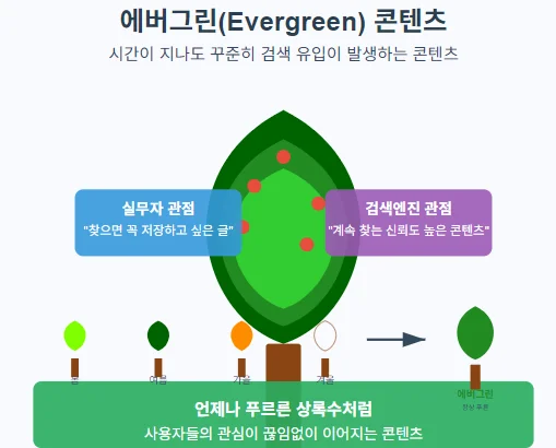 에버그린 콘텐츠 시각화