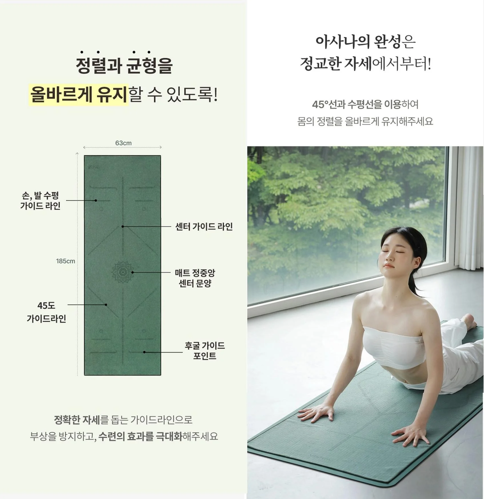 비슈누 가이드라인 요가 타올