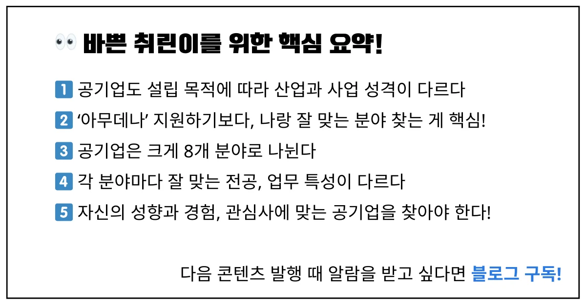 나에게 맞는 공기업 찾는법