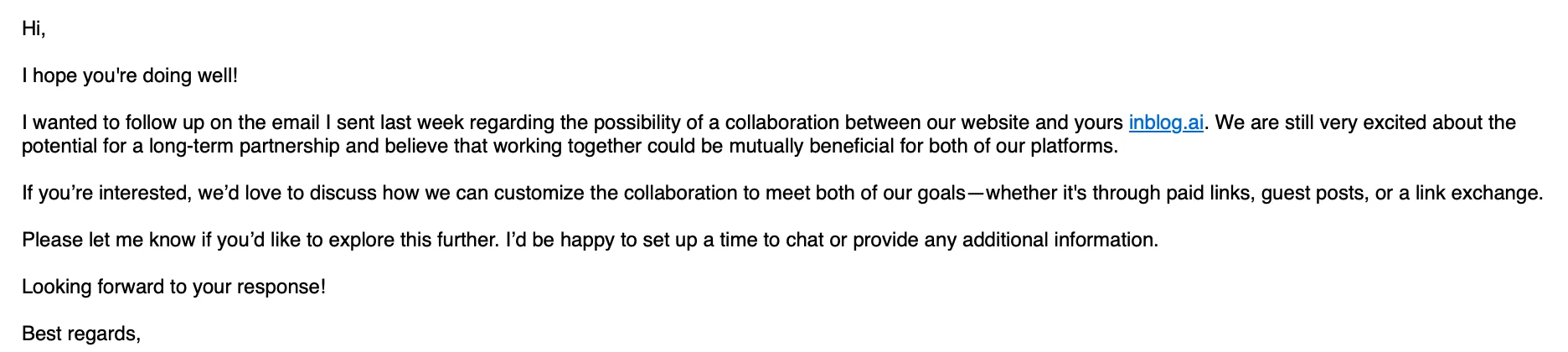 링크 교환 예시