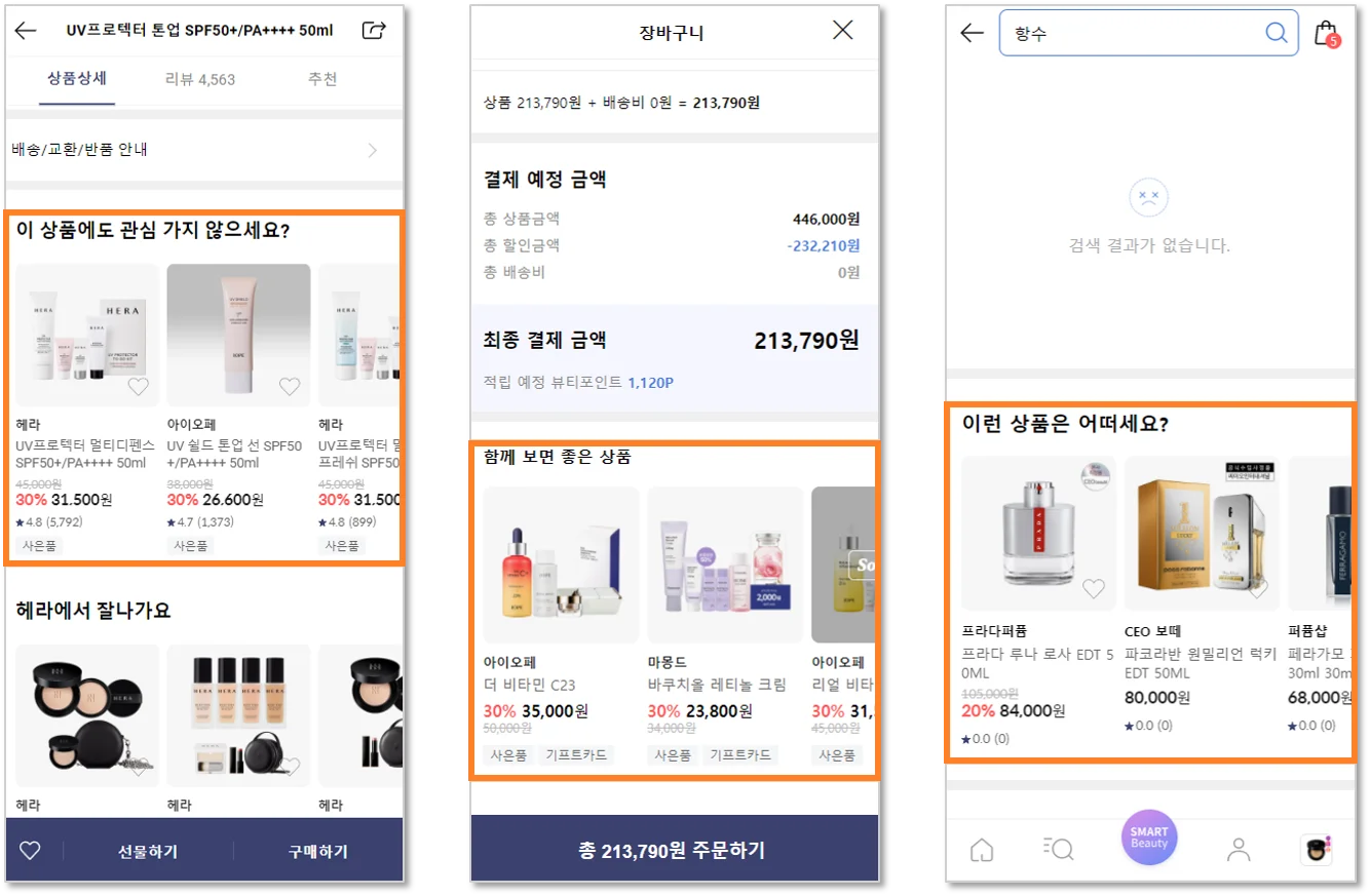 넷스루, 스마트오퍼, 추천로직, 추천영역, 개인화추천, 상품추천, 고객맞춤추천