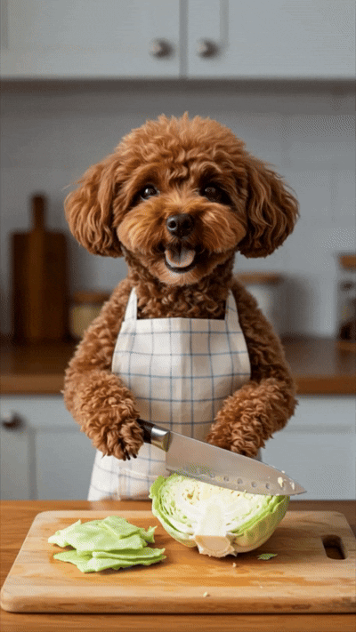 캐럿 AI로 이미지, 영상, 음악, 효과음을 통합해 완성한 ai 동물 셰프 쇼츠 최종 영상 미리보기