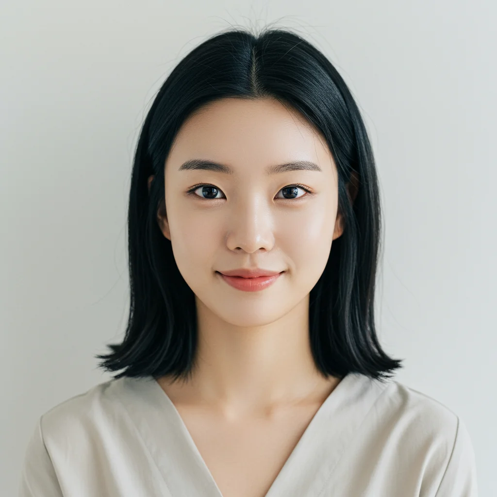 화사한 자연광이 가득한 카페에서 미소 짓는 한국 여성, 깔끔하고 현대적인 인테리어, 따뜻한 색감의 조명, 밝고 산뜻한 분위기, 디테일이 살아있는 옷과 소품, 선명한 얼굴 묘사, 고해상도, 부드러운 배경 흐림, 상쾌한 아침의 감성을 담은 장면.