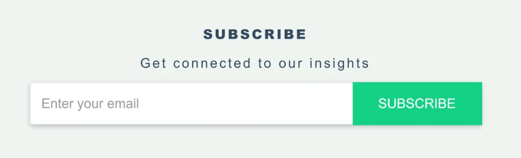 Subscribe button in email footers