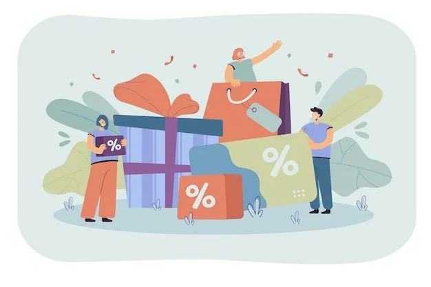 Shoppers enjoying special discounts and deals