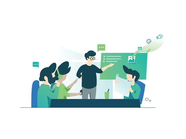 Digital knowledge hub with learners and resources