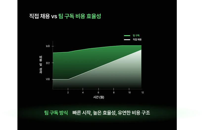 채용 vs 구독 비용 효율성