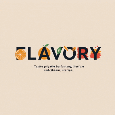 캐럿 AI로 로고 디자인부터 애니메이션 영상까지 완성한 FLAVORY 브랜드 영상 예시