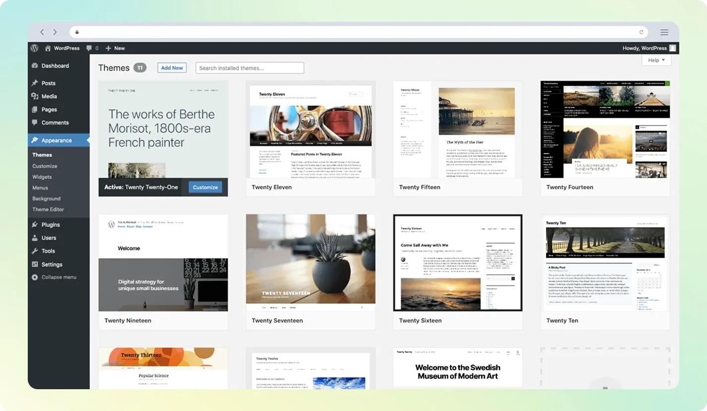 워드프레스 블로그