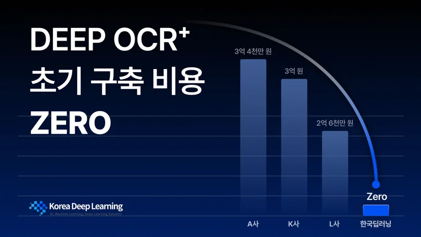 한국딥러닝 DEEP OCR+ 출시