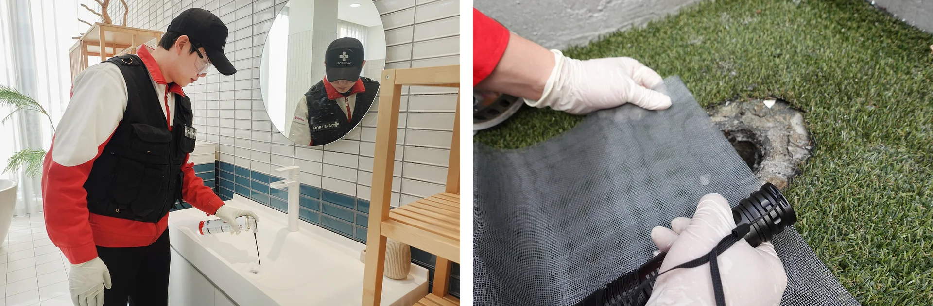 배수구 약품 처리와 유입로 차단