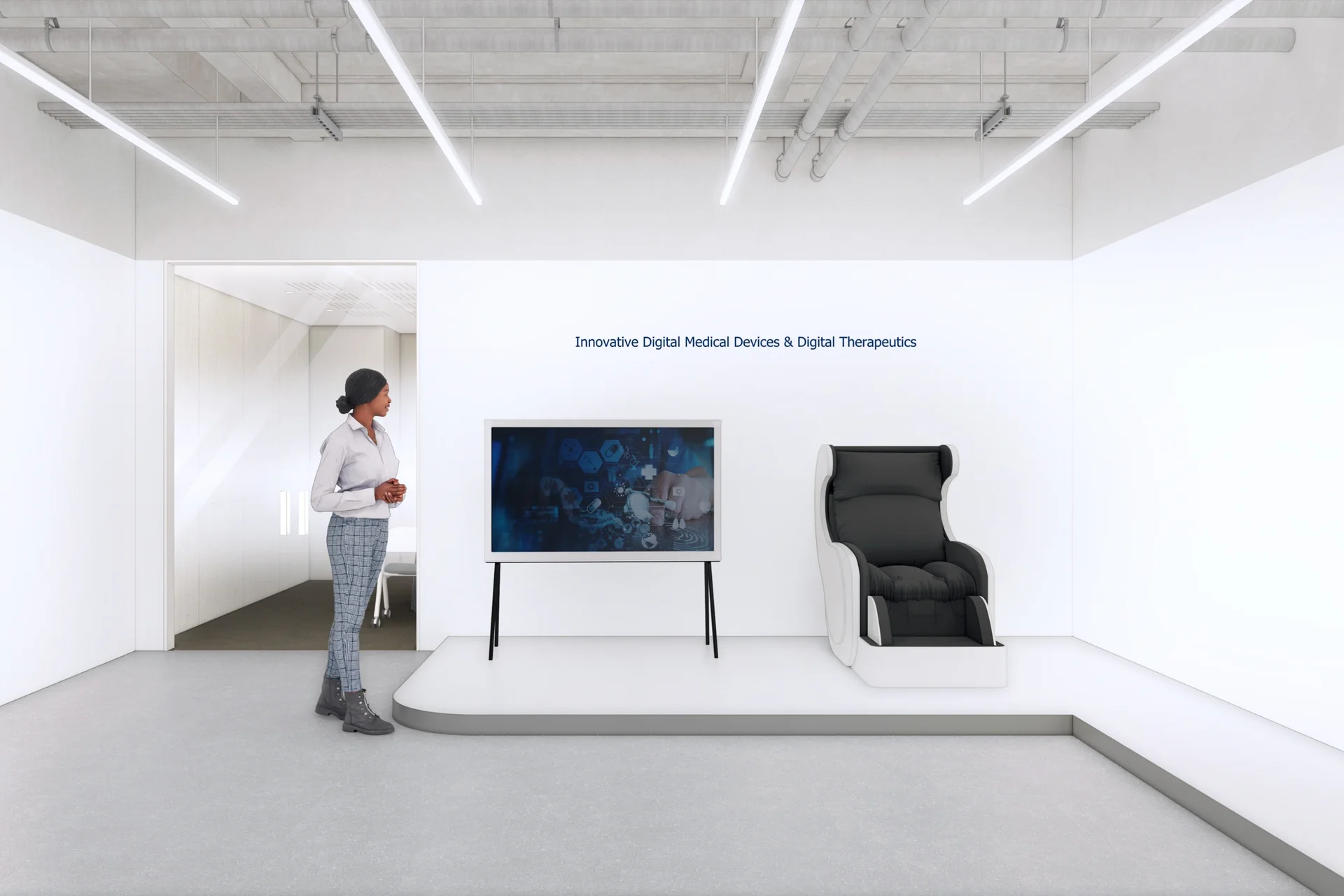 메디트릭스 전시 공간 3D 시안