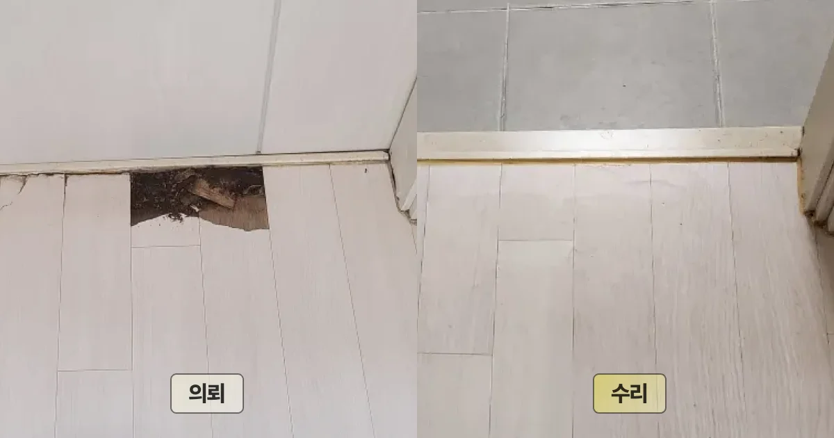 마루 부분 보수