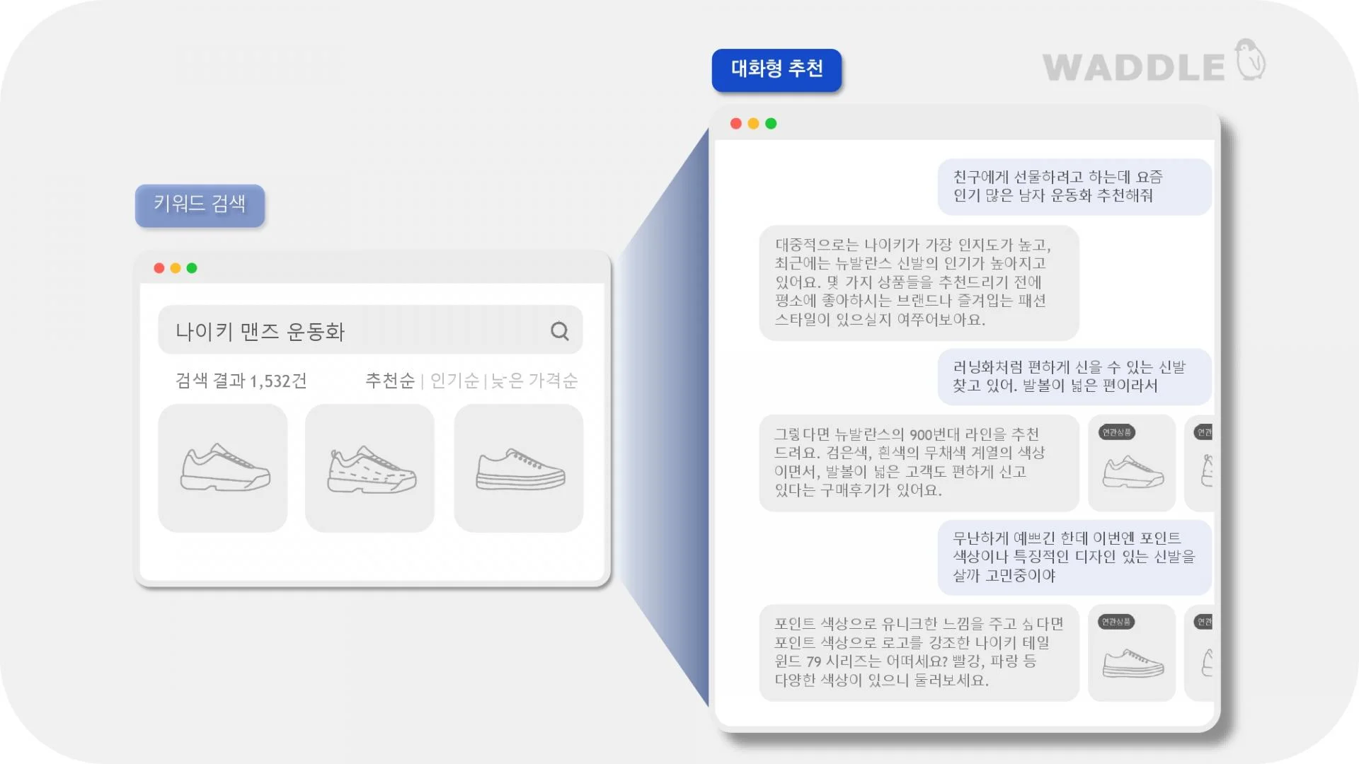 대화형 AI 에이전트 젠투 화면