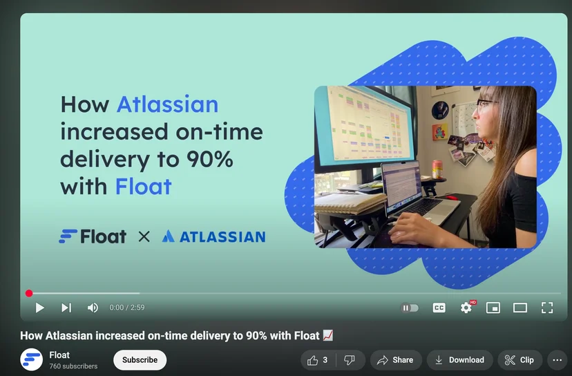Repurposed case study of Float into Youtube video 