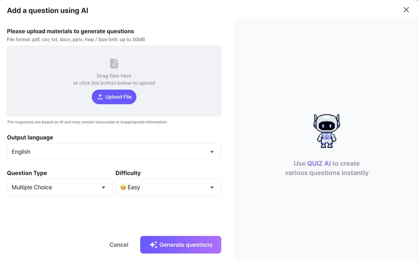 ZEP QUIZ AI