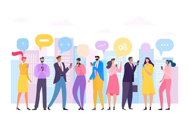 Group using smartphones for digital communication