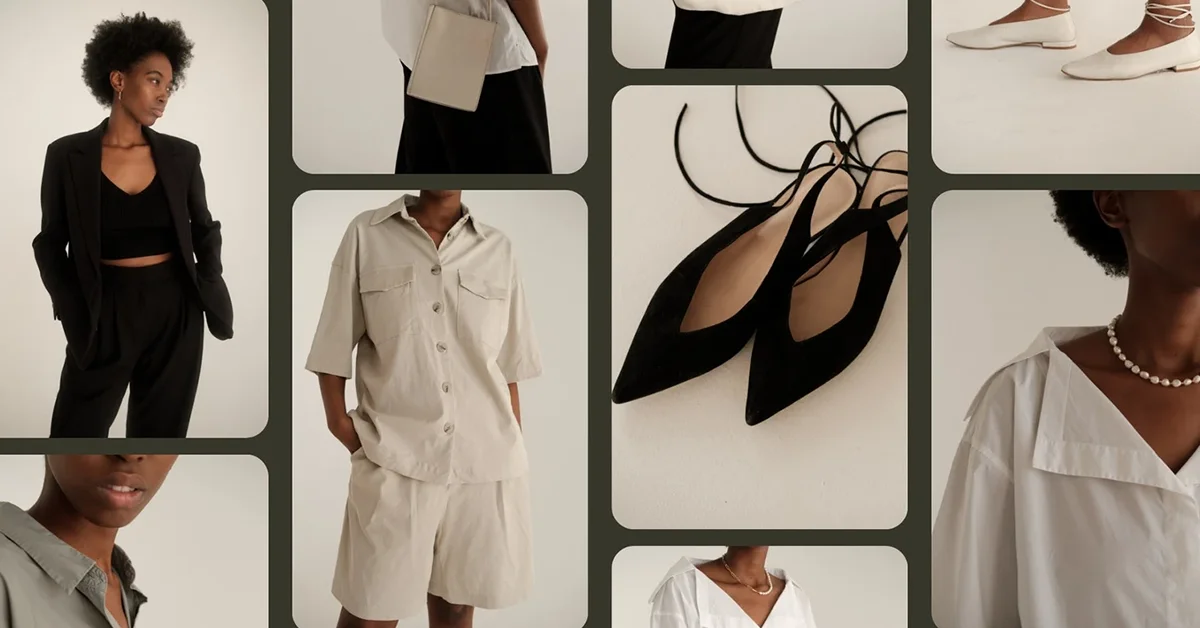 패션 촬영 무드보드 예시