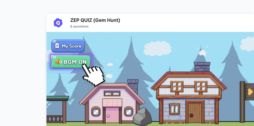 ZEP QUIZ BGM is on
