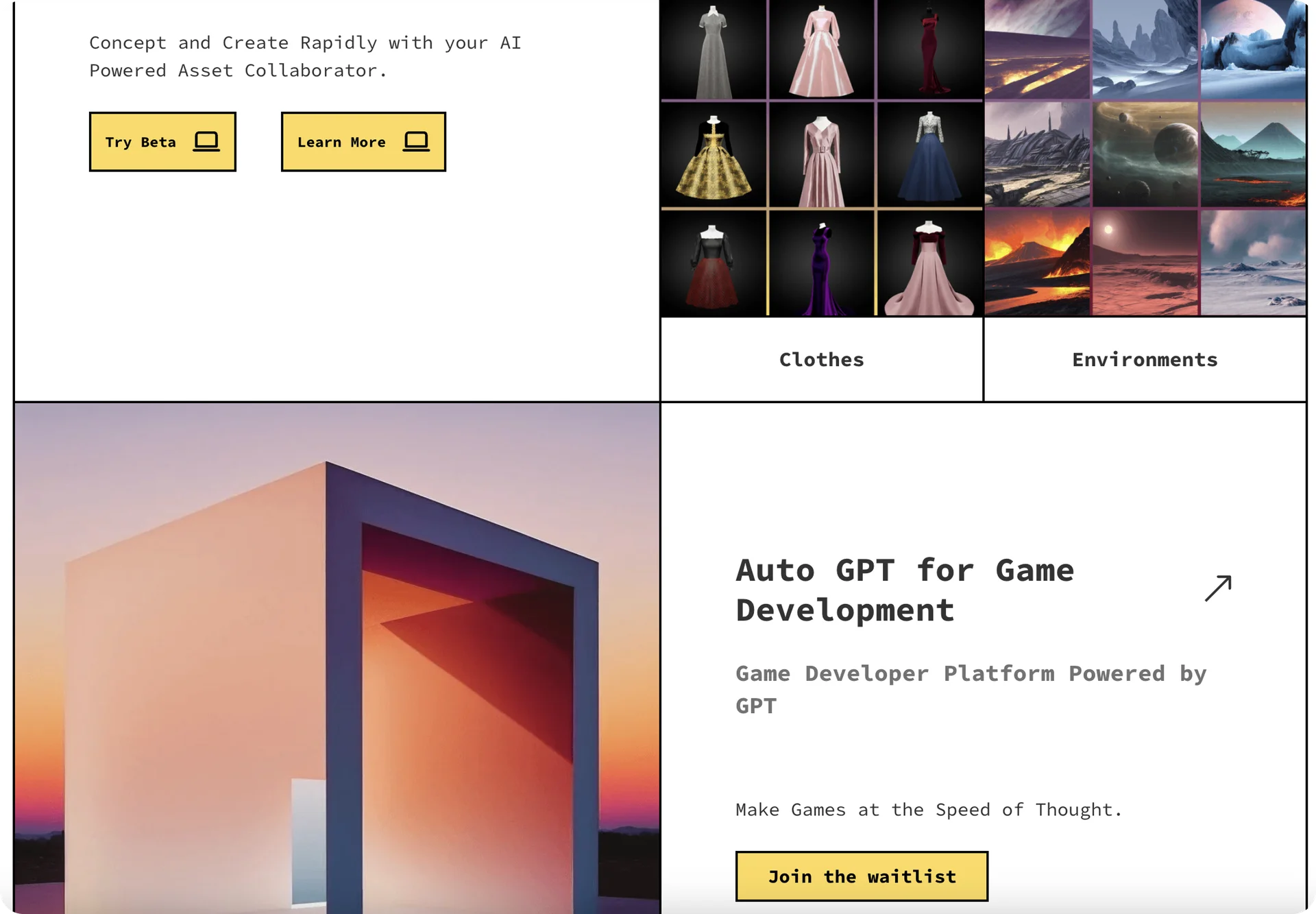 A homepage with too many CTAs.