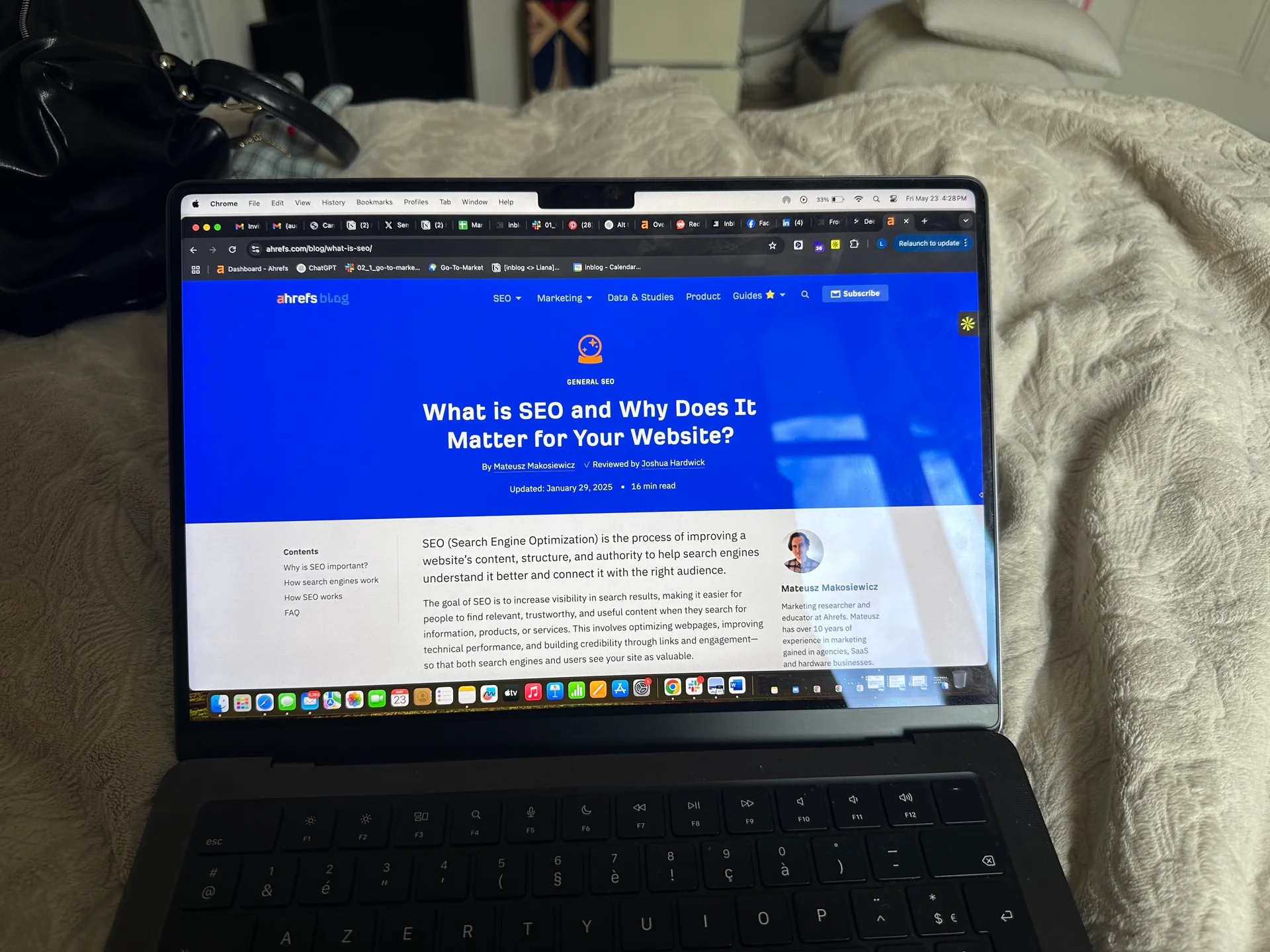 Ahrefs content about SEO