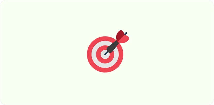 클라우드바우처 공급기업 선택을 상징하는 다트 과녁 아이콘