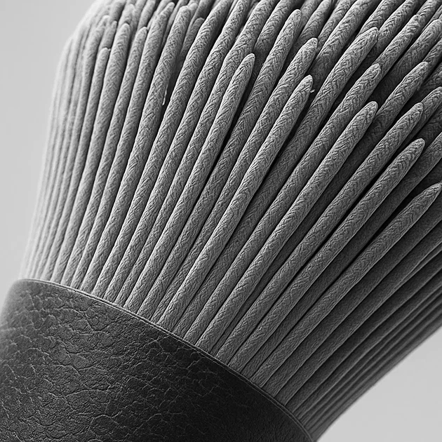 Microscopic Brush Bristles