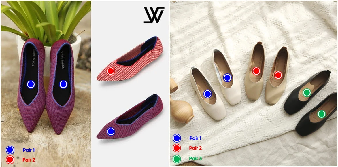 옴니어스 태거가 인식한 신발 켤레(Pair)