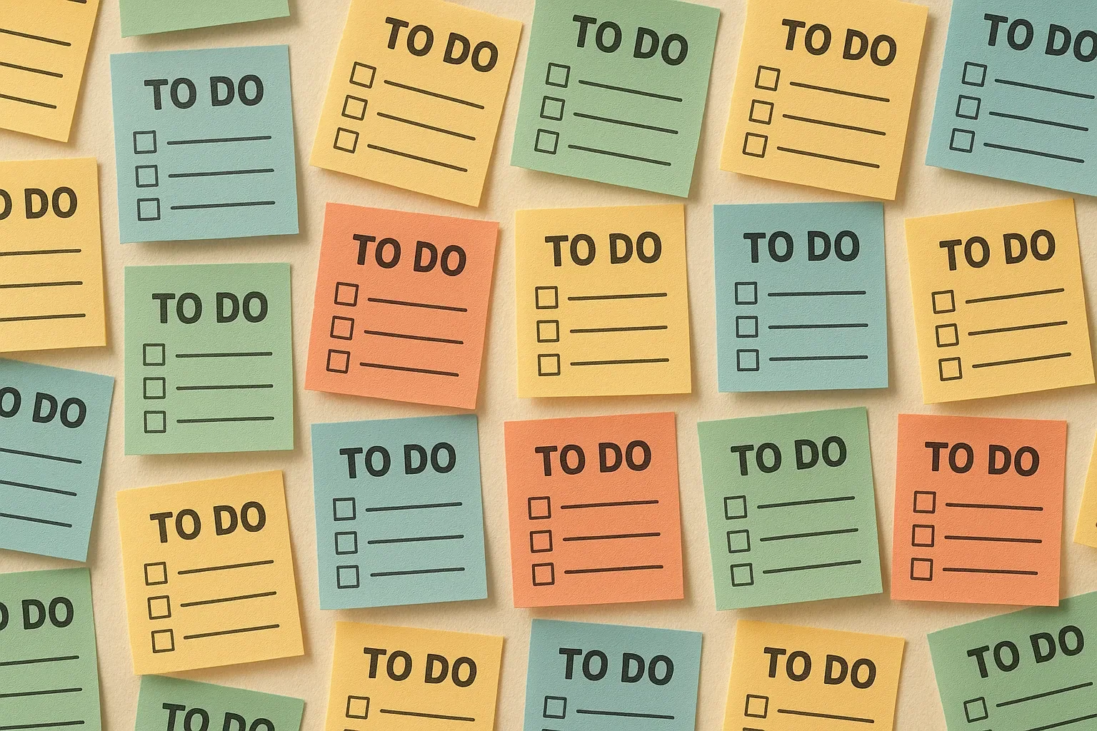 우선순위없이 마구 쌓이고 있는 할 일들의 압박