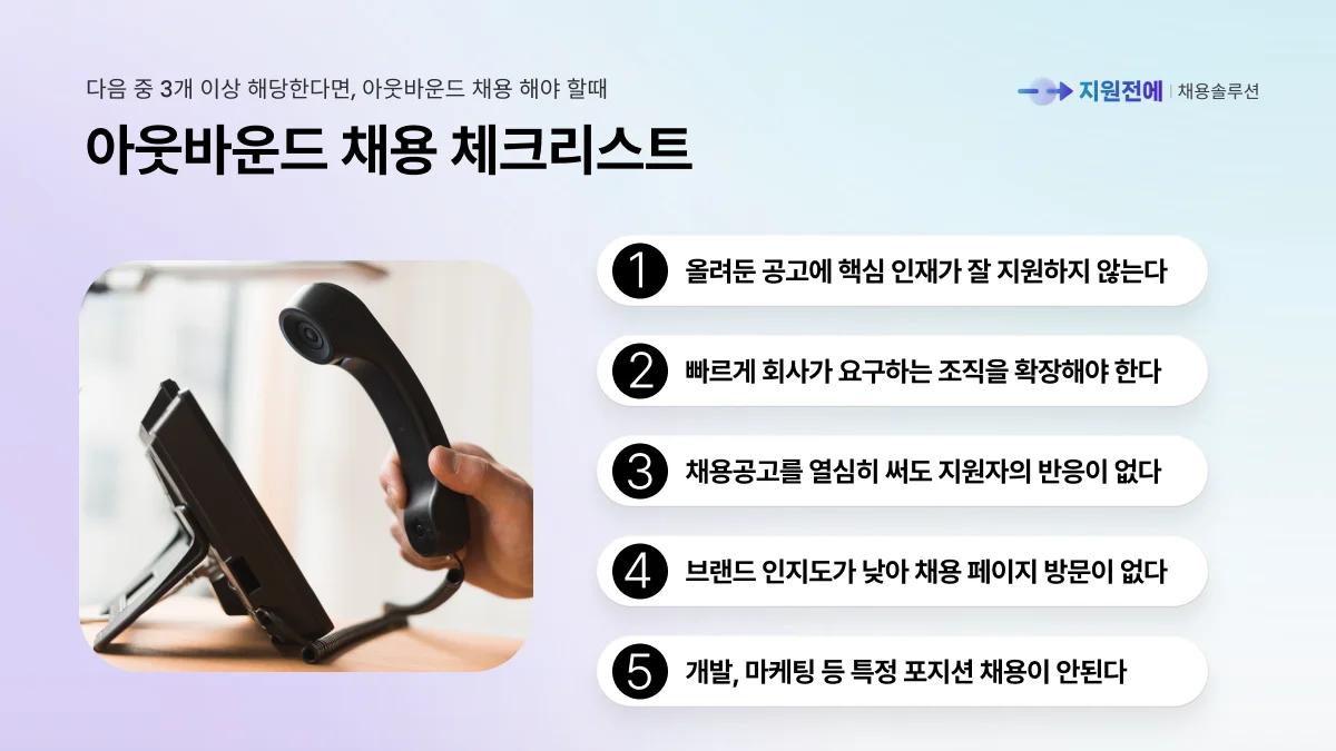 스타트업-아웃바운드-채용-체크리스트