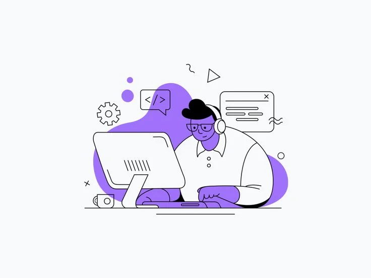 human typing on laptop