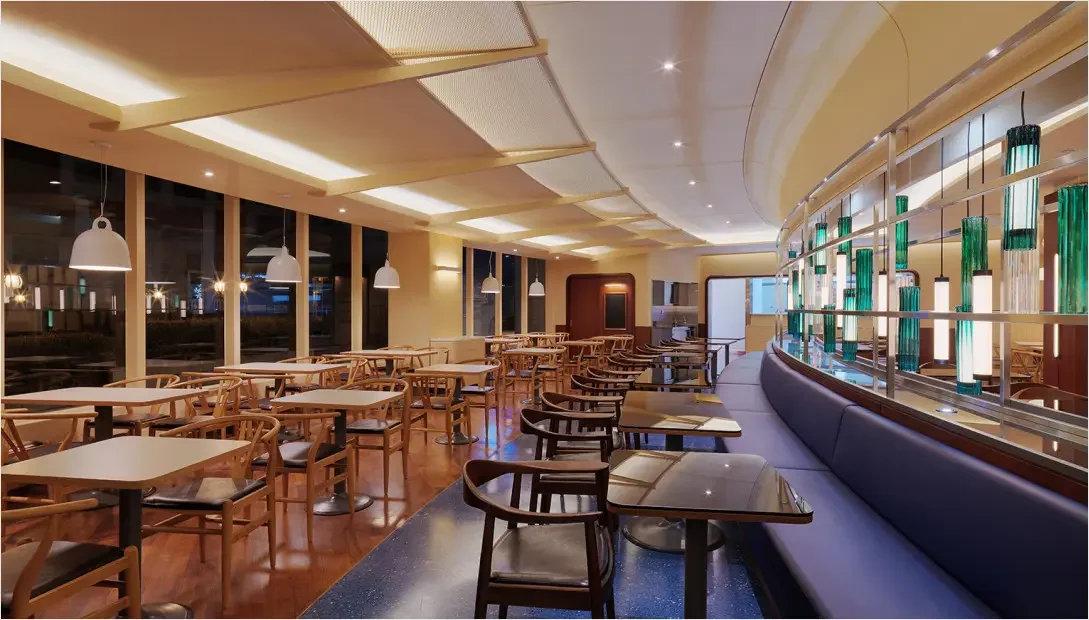 Interior view of TBR’s restaurant brand Annam, featuring a clean and modern dining layout