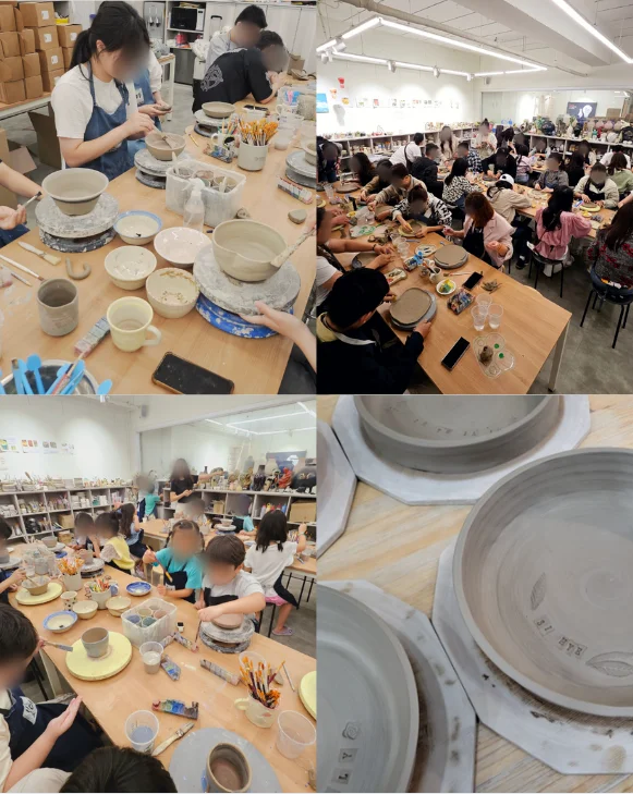 서울 금천구 가산/성북구 소재 도예 공방 수업 및 결과물 사진