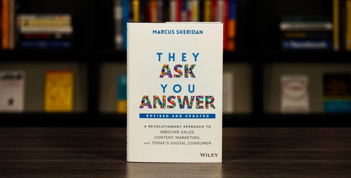 Book cover of 'They Ask, You Answer' by Marcus Sheridan