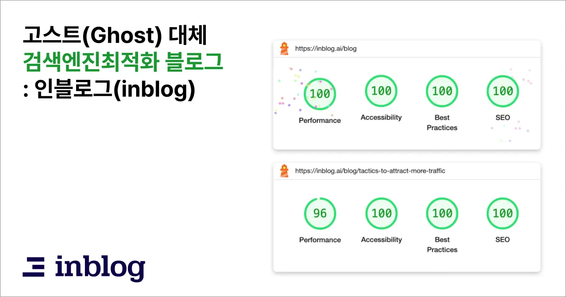 고스트와 비교하고 있는 인블로그 콘텐츠