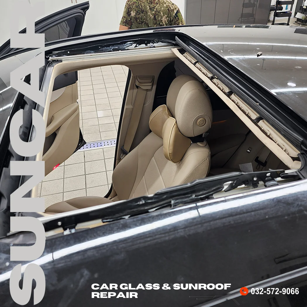 벤츠 GLC 자동차 썬루프 누수 수리