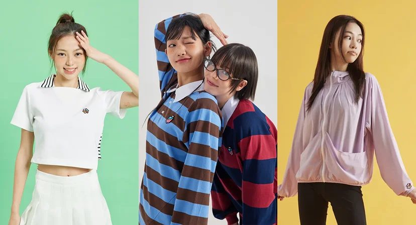 Lookbook photos of the South Korean fashion brand OWURA