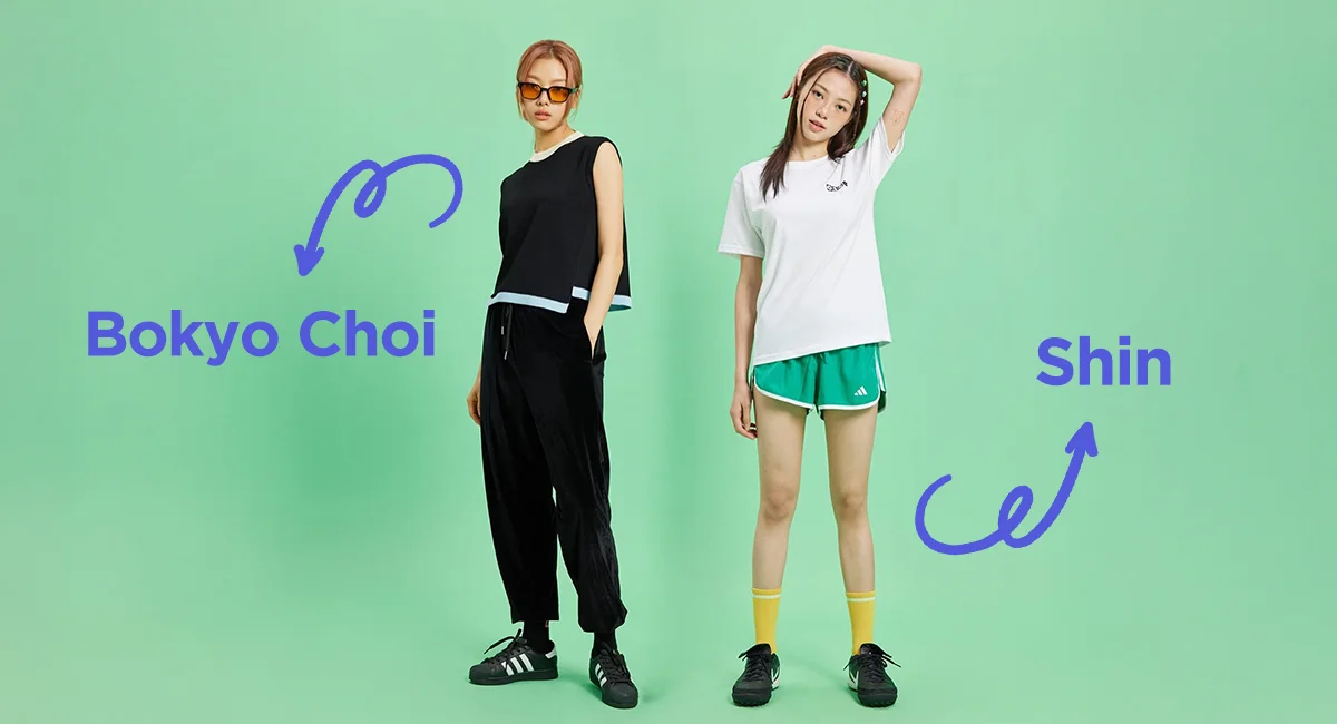 Models for the fashion brand OWURA, cast through the model casting platform Spotlite: Model Bokyo Cho & Model Shin