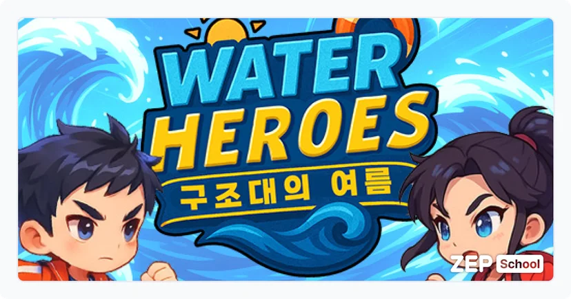 젭스쿨 수업 자료 꾸러미 수상 안전 롤플레잉 체험: 워터 히어로즈