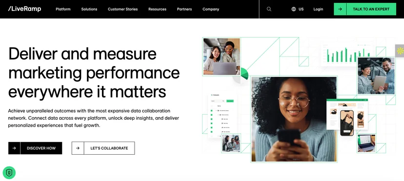 LiveRamp homepage 