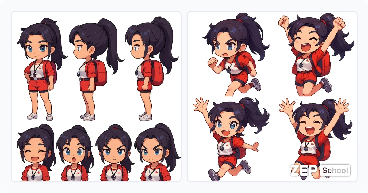 미드저니를 통해 제작된 수상안전교육용 캐릭터