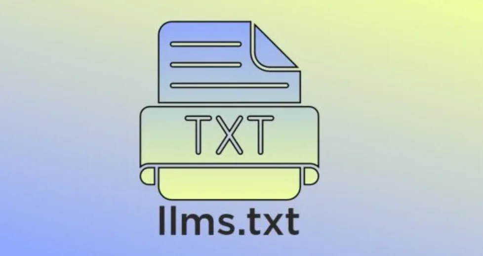Illustration of llms.txt concept 