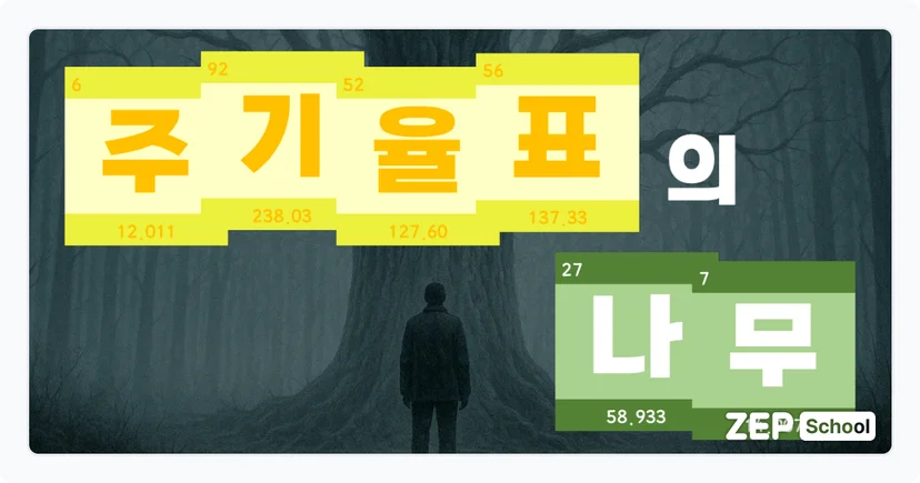 젭스쿨 주기율표의 나무 수업 자료 꾸러미 중2 고1 통합과학