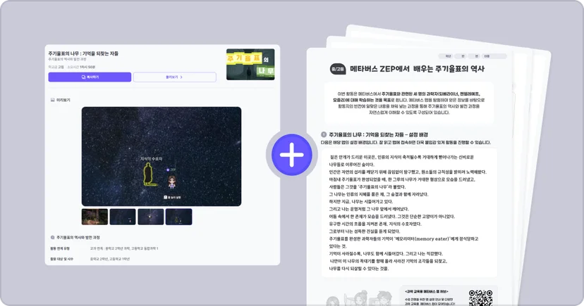 젭스쿨 주기율표의 나무 수업 자료 꾸러미 중2 고1 통합과학