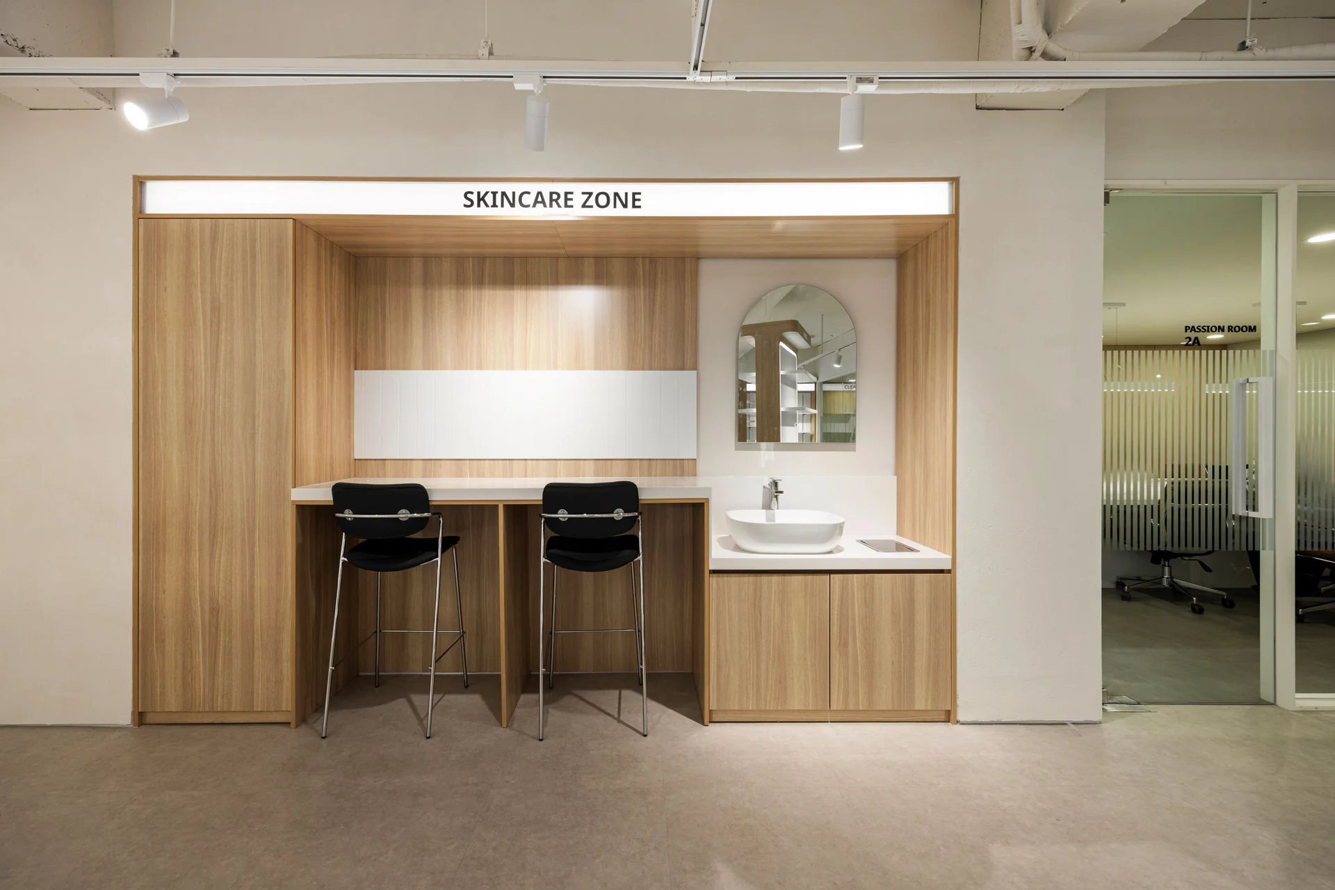 애드윈코리아 사무실 쇼룸 워시 존 인테리어