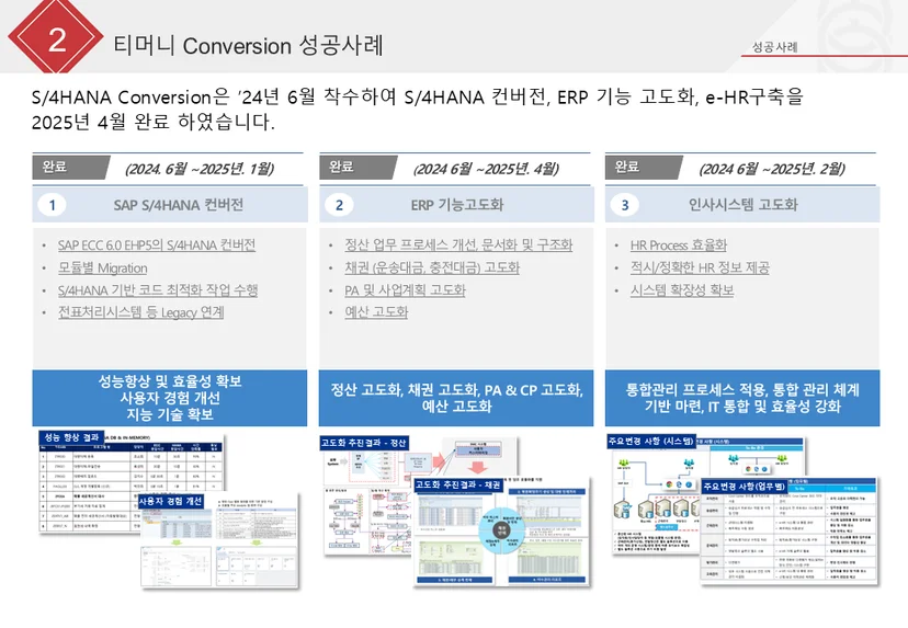 SAP 성공사례