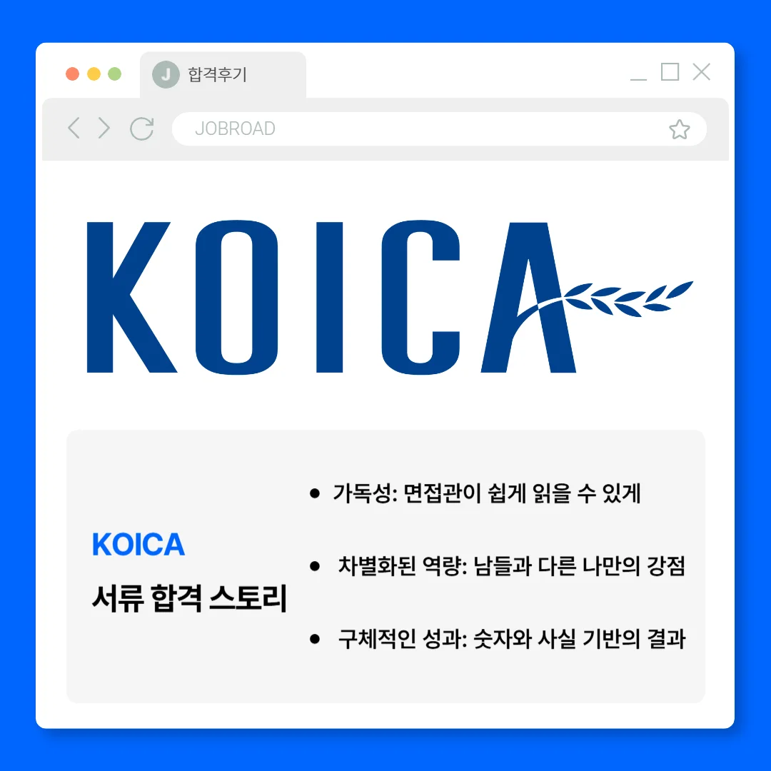 "코이카 합격 자소서"