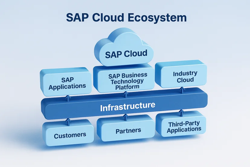 SAP 클라우드는 하나의 제품이 아닌 수많은 솔루션들이 서로 연결된 통합 생태계입니다