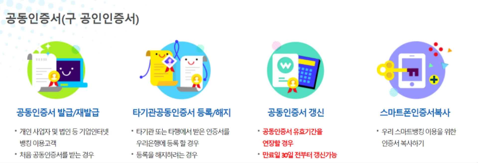 공동인증서 갱신방법